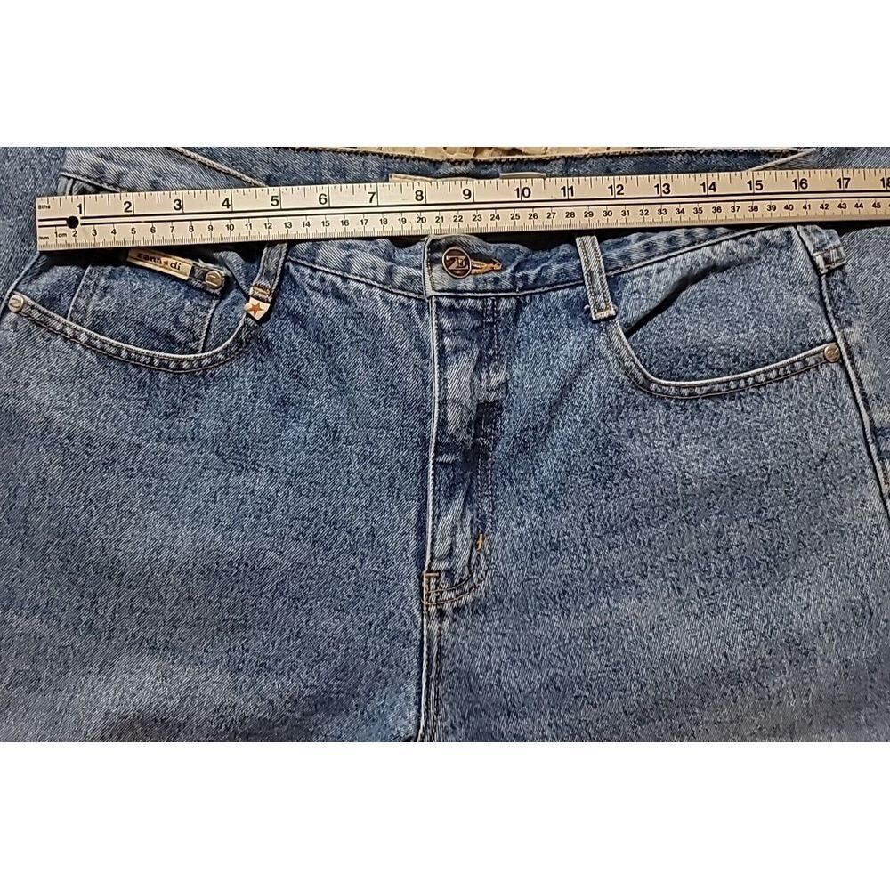 Zana Di Jeans Size 11 Blue Butterfly Embroidery Bell Bottom - Picture 4 of 15
